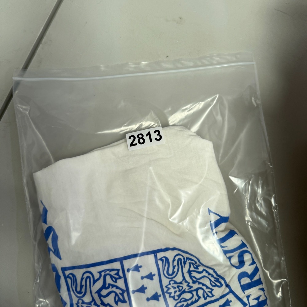 VTG 90s Cambridge University Shirt Made in the UK Tag Medium Fits Cropped Look - Picture 11 of 11